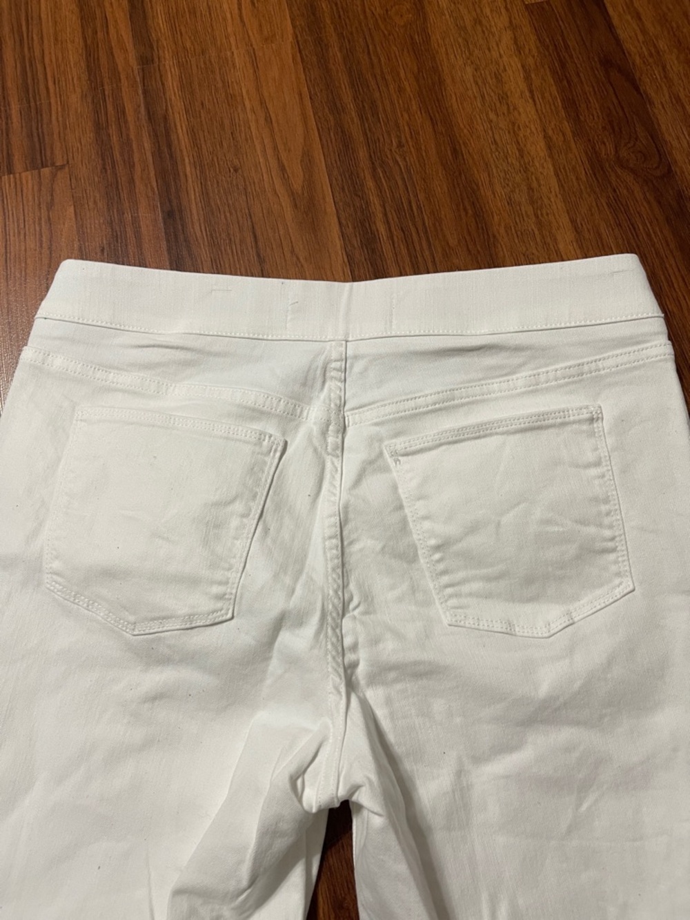Soft surroundings White Straight Leg pull off n Pants with pockets size M - Picture 5 of 7